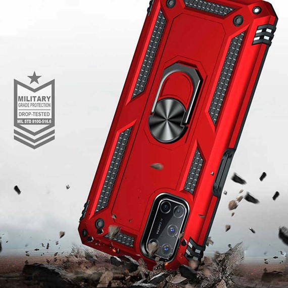 CaseUp Oppo A72 Kılıf Magnetic Ring Holder Kırmızı 4